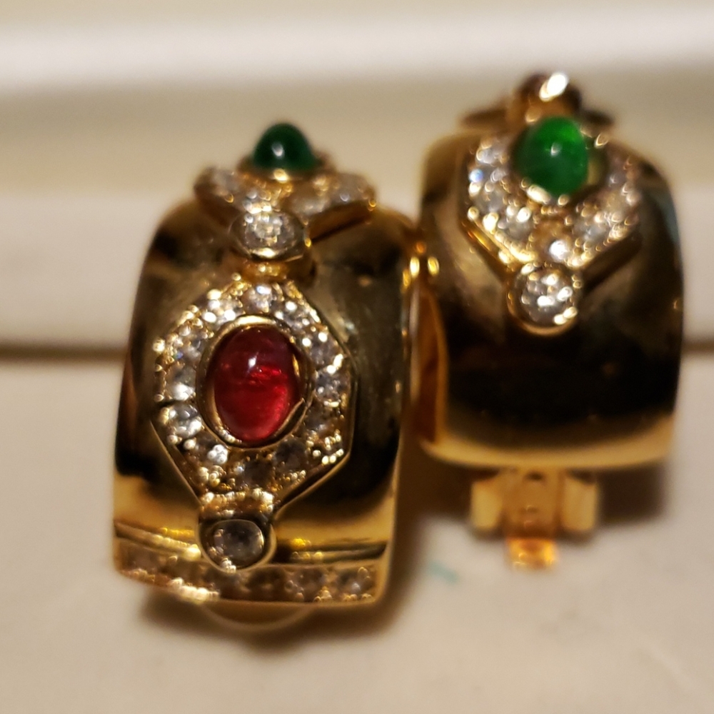 Vintage costume earrings